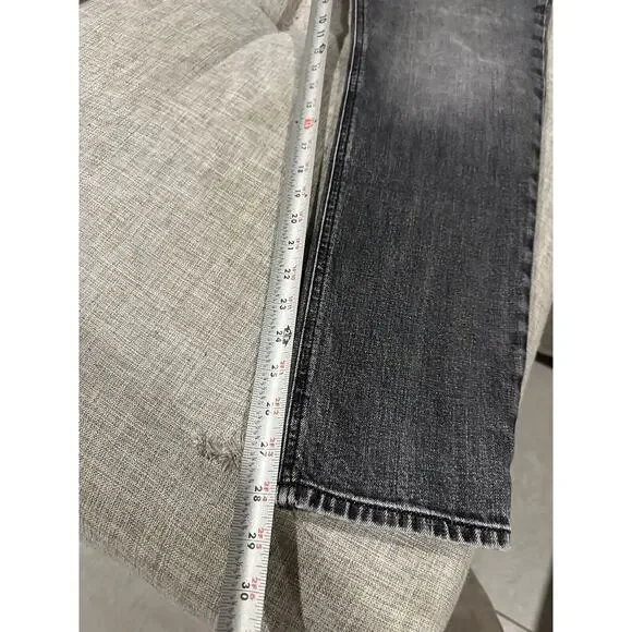 Diesel Jeans Mens 32x32 Black Denim D-Fining Italian Selvedged Button Repairable